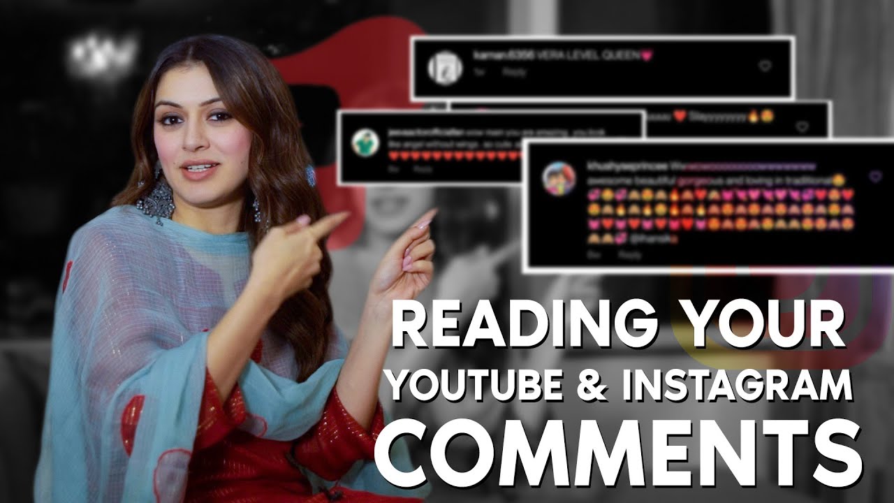 Reading your comments from YouTube and Instagram  Hansika Motwani  Silly Monks